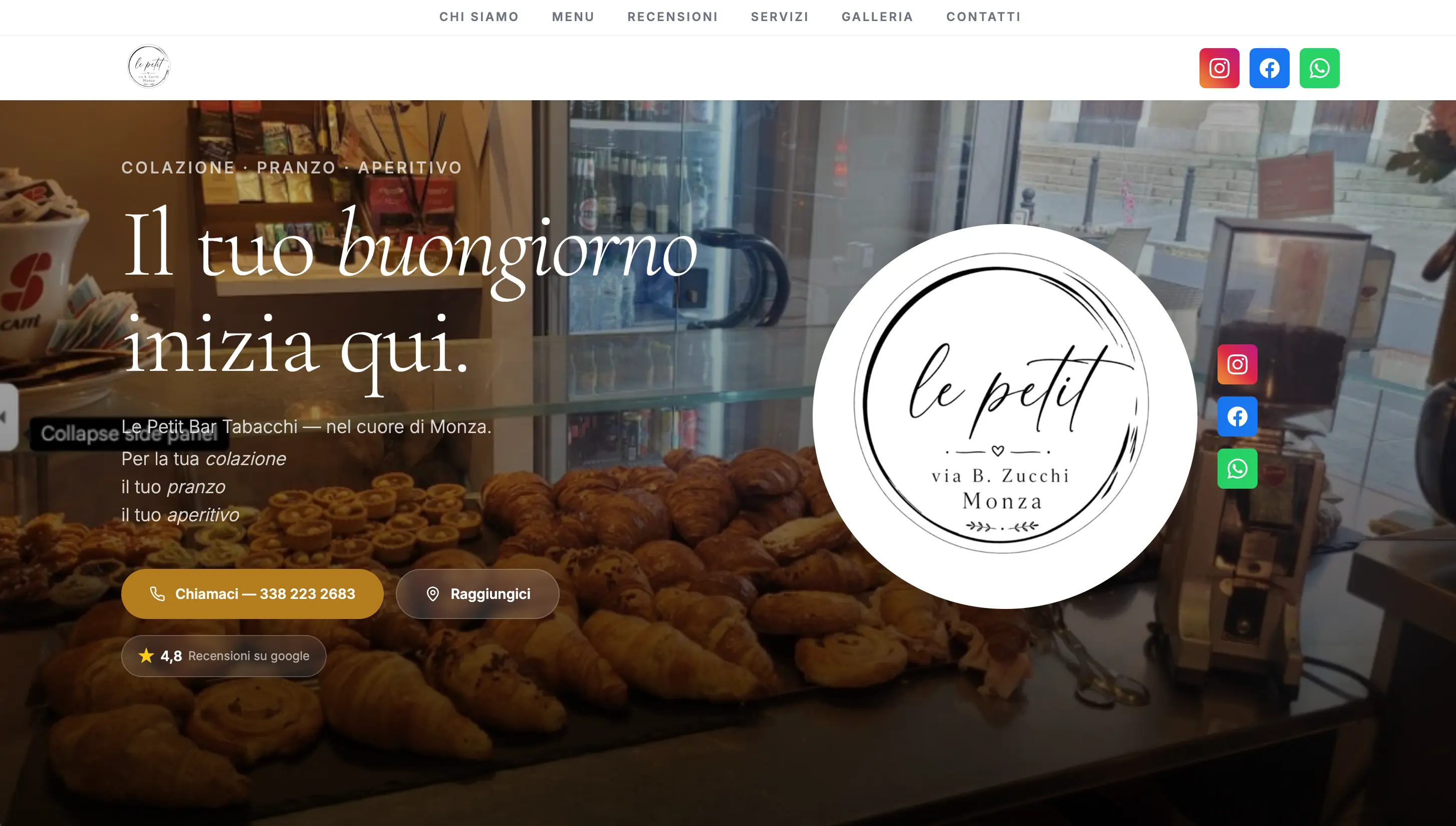 Anteprima del sito Le Petit Bar
