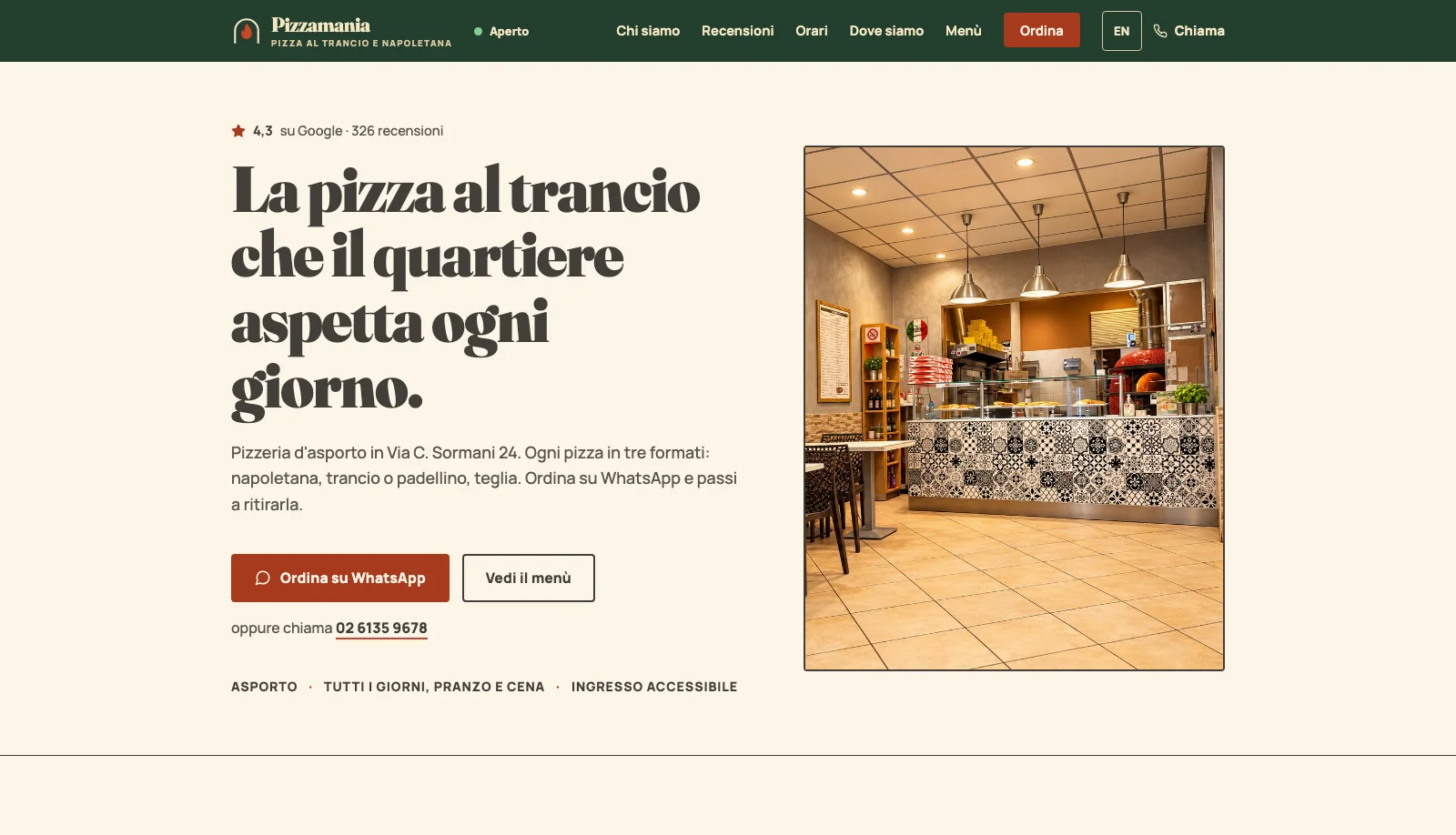 Anteprima del sito Pizzamania